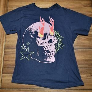 Chemistry Black Unisex Tee Death World Domination - Size Medium